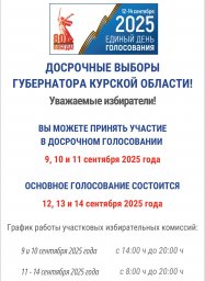 Выборы в Курской области: проголосовать можно досрочно Выборы в Курской области: проголосовать можно досрочно
