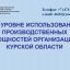 Использование производственных мощностей организаций Курской области